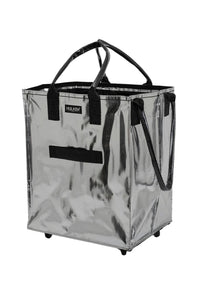 Hulken Large Rolling Tote in Silver