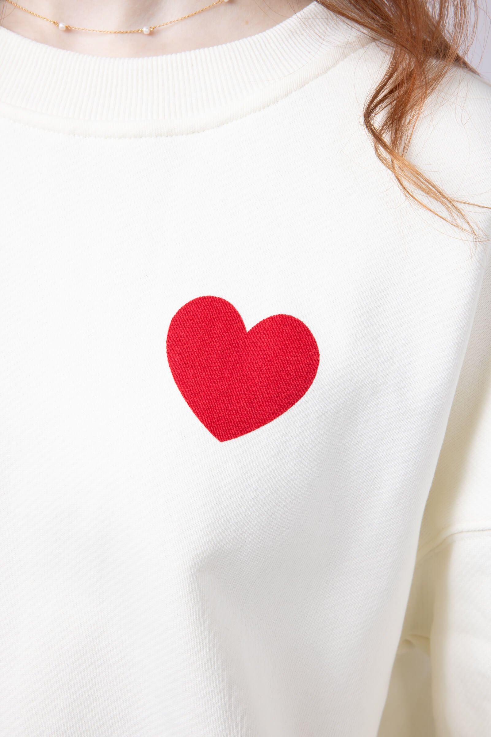 I Love You Baby Crewneck for Women in Off White 