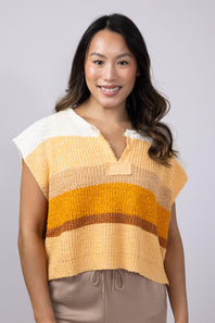 Illa Illa Multi Stripe Patch for Women in Orange Multi