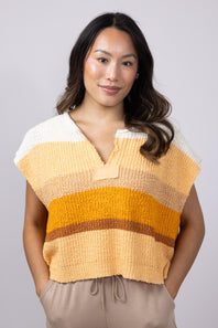 Illa Illa Multi Stripe Patch for Women in Orange Multi