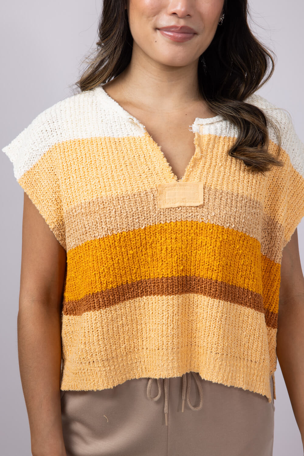 Illa Illa Multi Stripe Patch for Women in Orange Multi