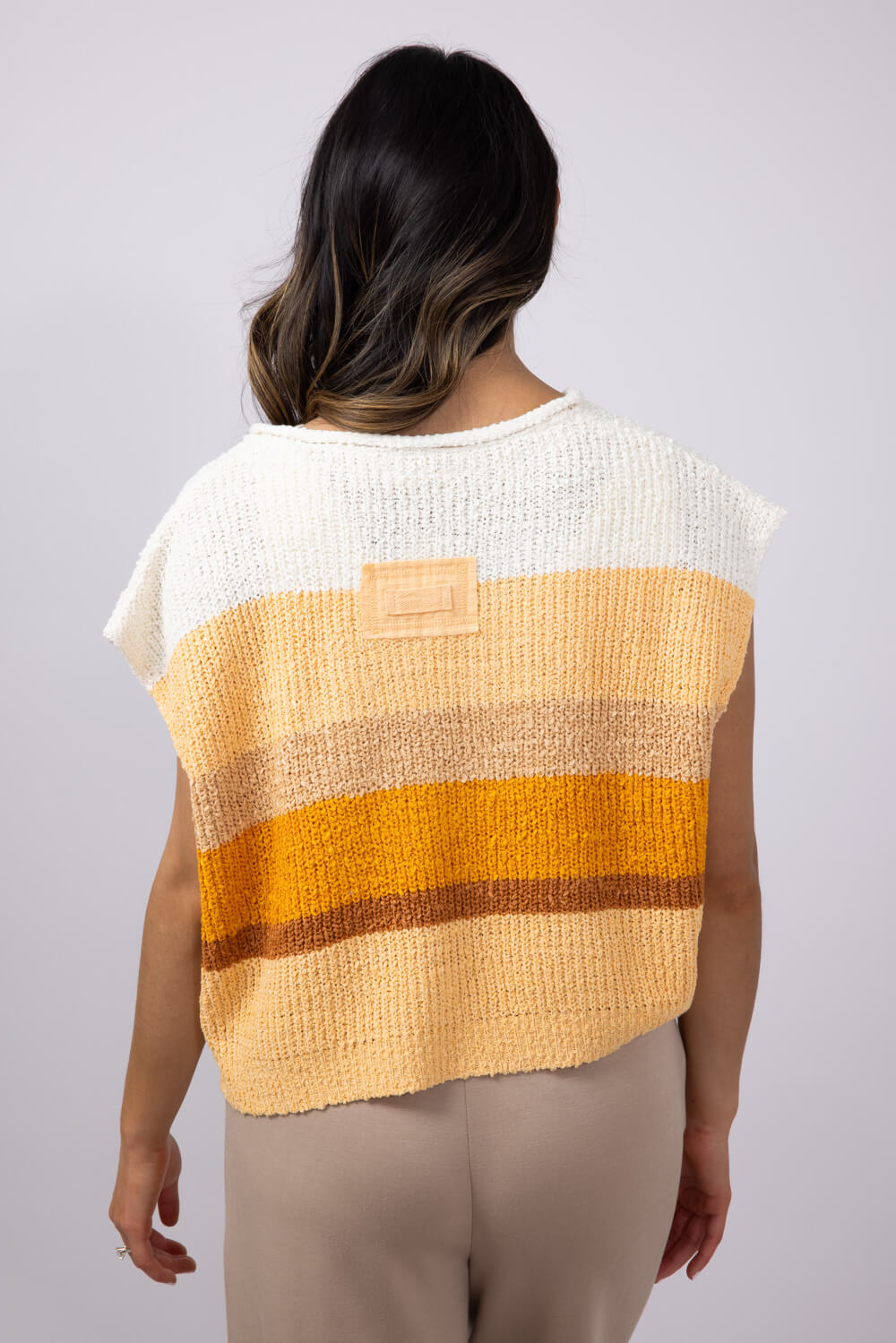 Illa Illa Multi Stripe Patch for Women in Orange Multi