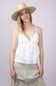 Illa Illa Lace Ruffle Cami for Women in Off White