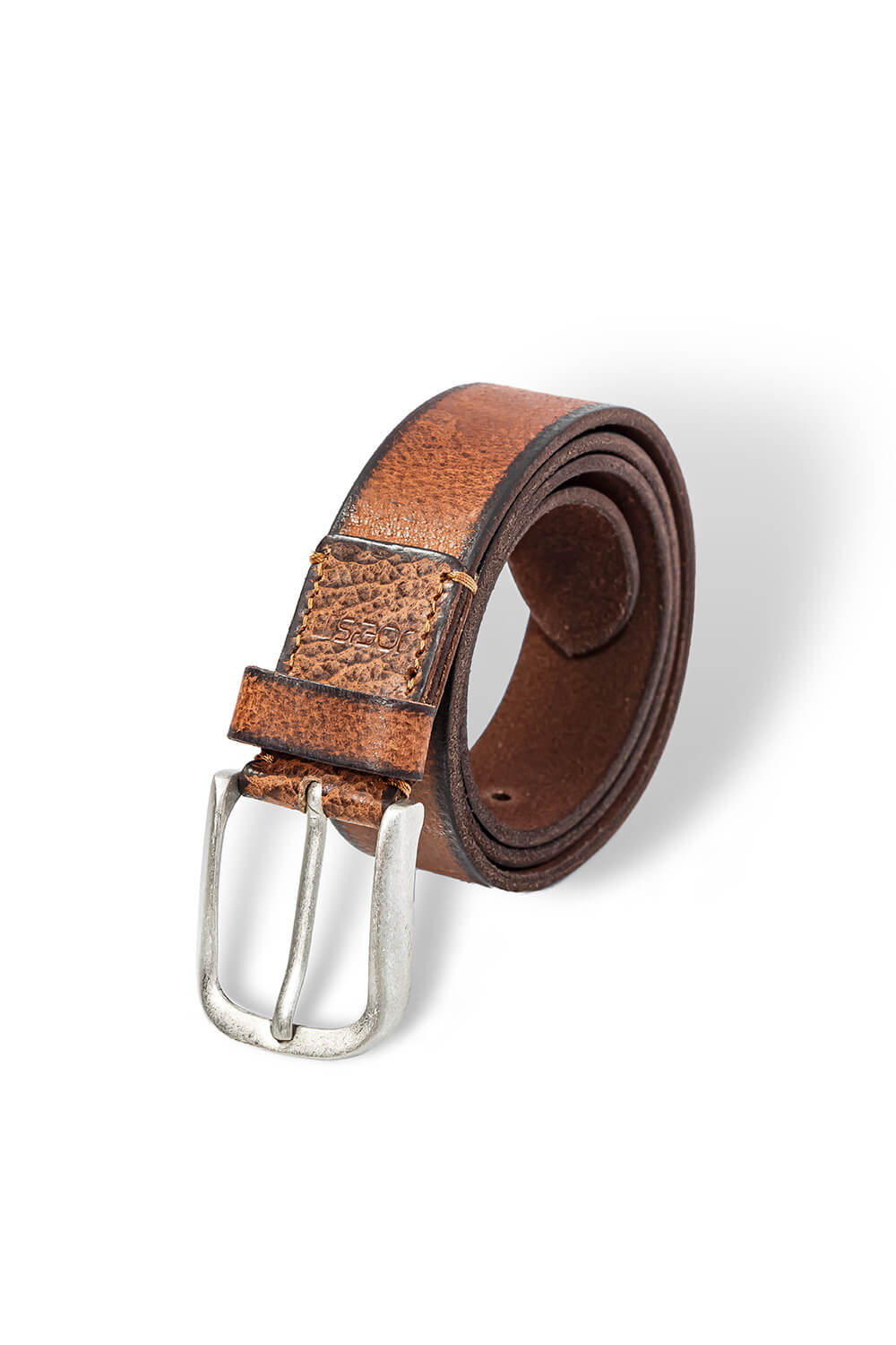 Leather Belt for Men in Cognac
