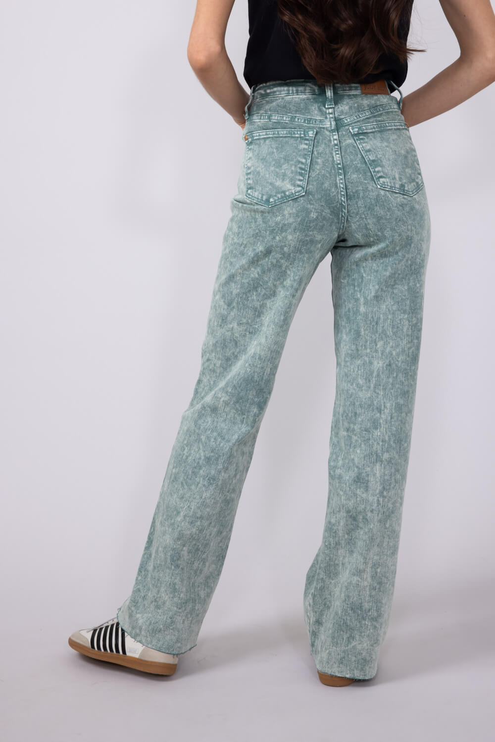 Judy Blue High-Rise Dyed Dad Jeans for Women in Green