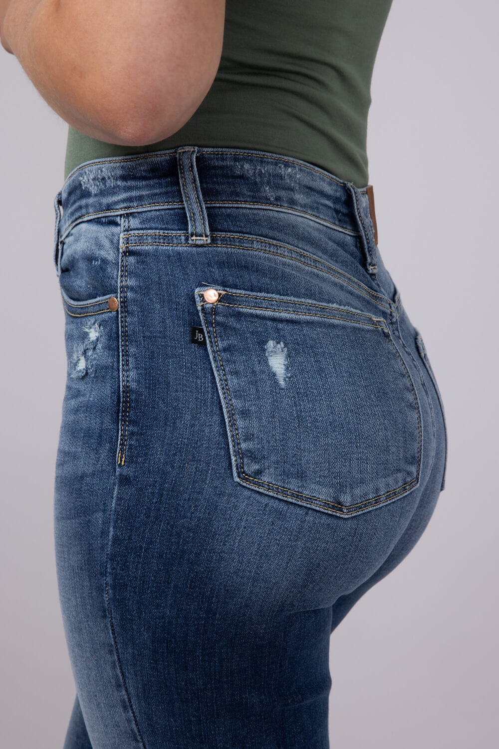 Judy Blue High-Rise Release Hem 90’s Straight Jeans for Women