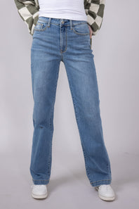 Judy Blue High Rise Trouser Straight Jeans for Women