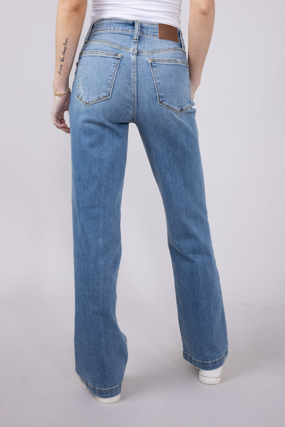 Judy Blue High Rise Trouser Straight Jeans for Women