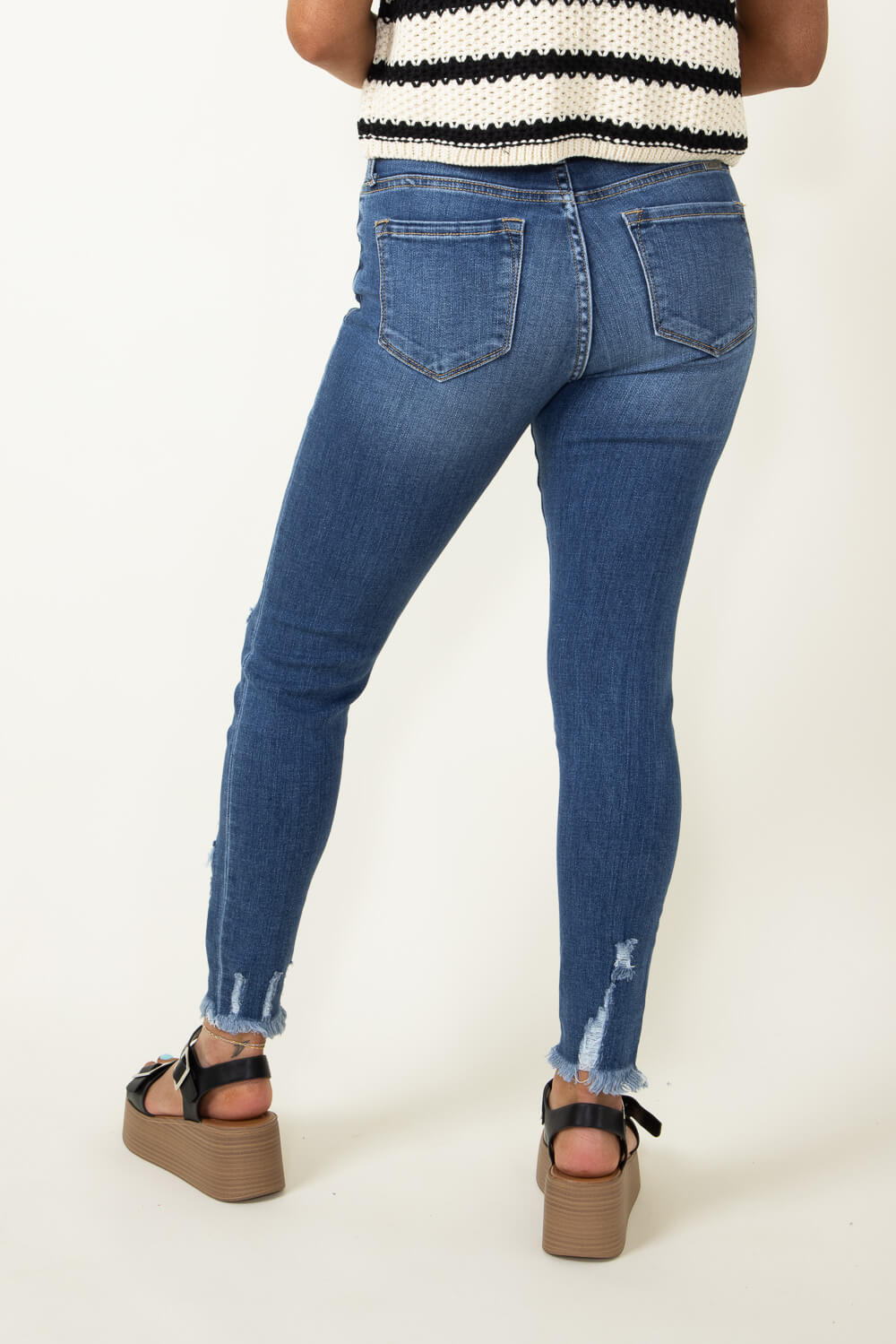 KanCan High Rise Distressed Skinny Jeans for Women 