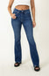 KanCan High Rise Distress Hem Bootcut Jeans for Women