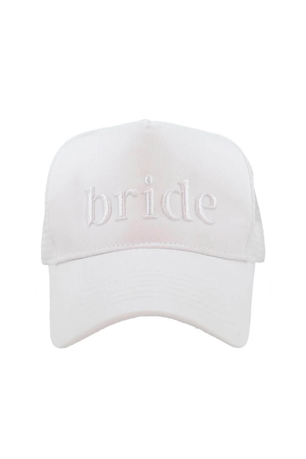 Bride Trucker Hat for Women in White