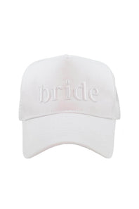 Bride Trucker Hat for Women in White