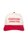 Fireworks Director Trucker Hat for Women in Red/Tan
