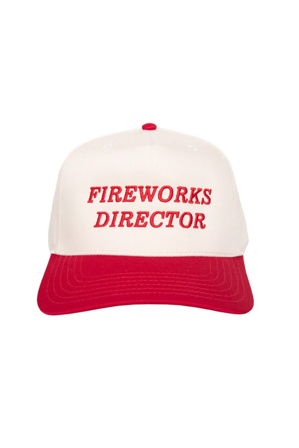 Fireworks Director Trucker Hat for Women in Red/Tan