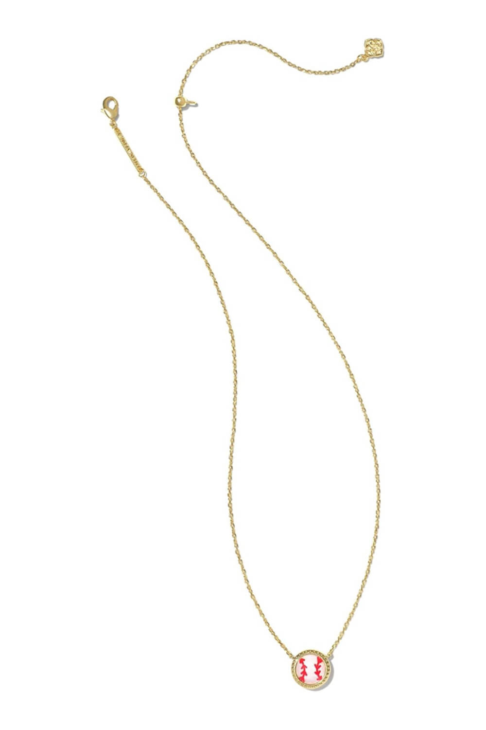 Kendra Scott Baseball Short Pendant in Gold