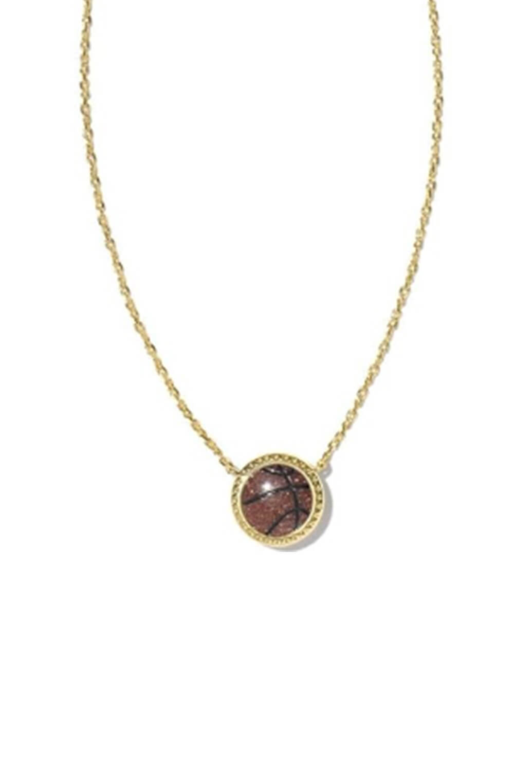 Kendra Scott Basketball Short Pendant in Gold