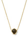 Kendra Scott Brynne Gold Shell Pendant Necklace in Golden Obsidian