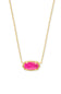 Kendra Scott Elisa Gold Pendant Necklace in Azalea Illusion