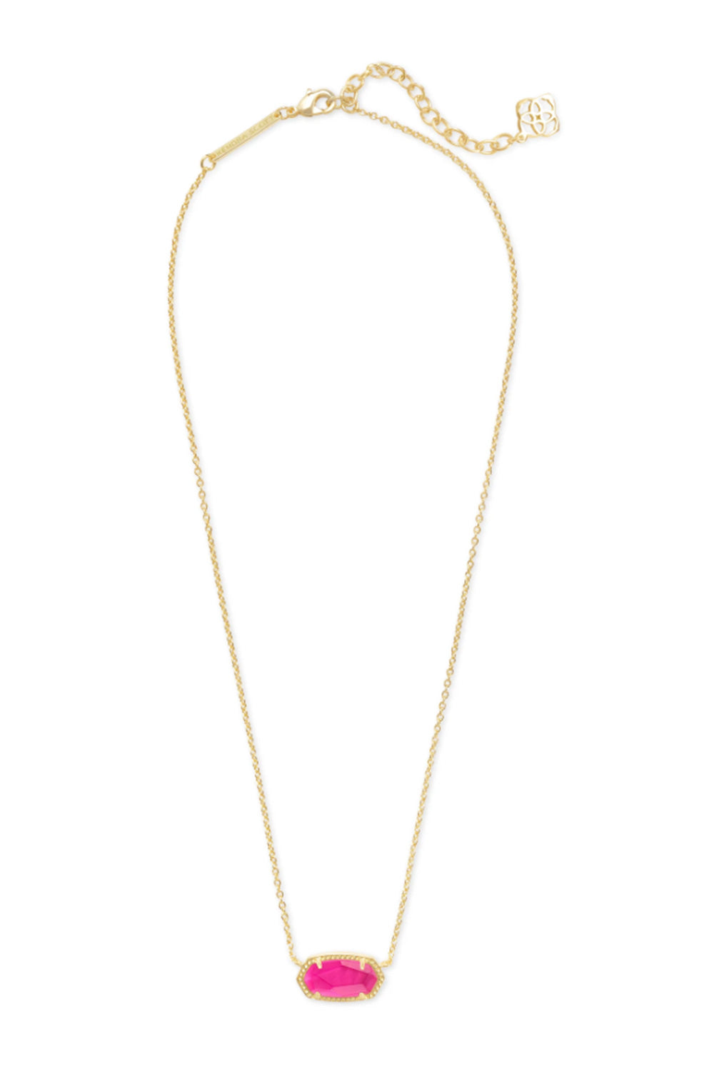 Kendra Scott Elisa Gold Pendant Necklace in Azalea Illusion