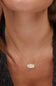 Kendra Scott Elisa Gold Short Pendant Necklace in Iridescent Drusy