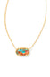 Kendra Scott Elisa Gold Pendant Necklace in Multi Gold