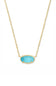 Kendra Scott Elisa Gold Pendant Necklace in Turquoise Magnesite