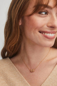 Kendra Scott Elisa Rose Gold Pendant Necklace in Rose Gold Drusy