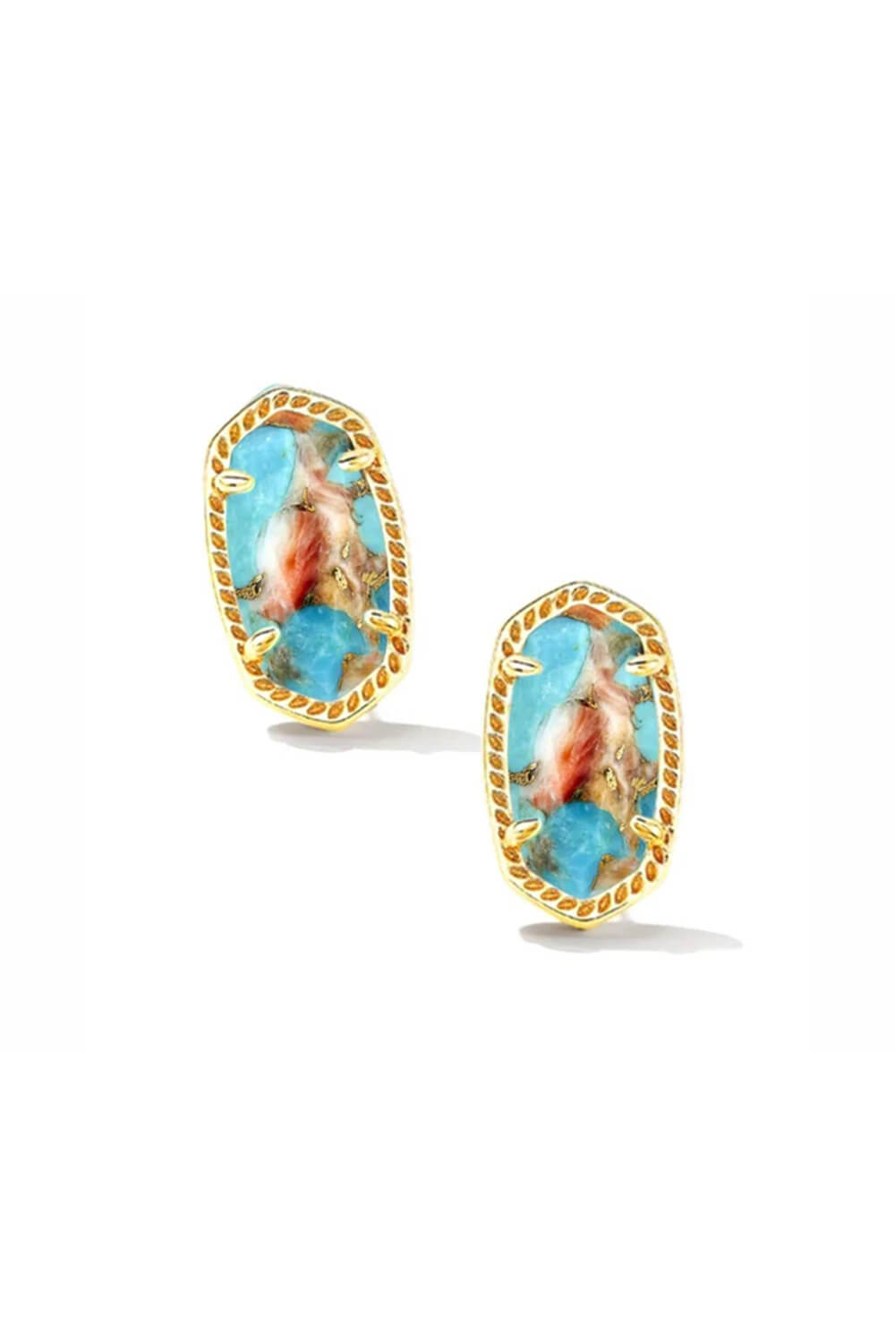 Kendra Scott Ellie Stud Earrings in Gold Multi