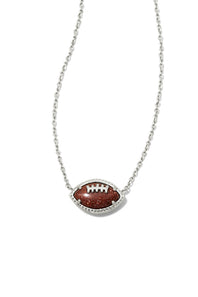 Kendra Scott Football Short Pendant in Silver