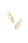 Kendra Scott Lindy Rae Lee Gold Drop Earrings in White Crystal