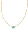 Kendra Scott Mini Elisa Gold Satellite Short Pendant Necklace in Turquoise Magnesite