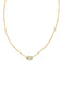 Kendra Scott Mini Elisa Gold Satellite Short Pendant Necklace in Dichroic Glass