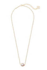 Kendra Scott Tess Gold Pendant Necklace in Dichroic Glass