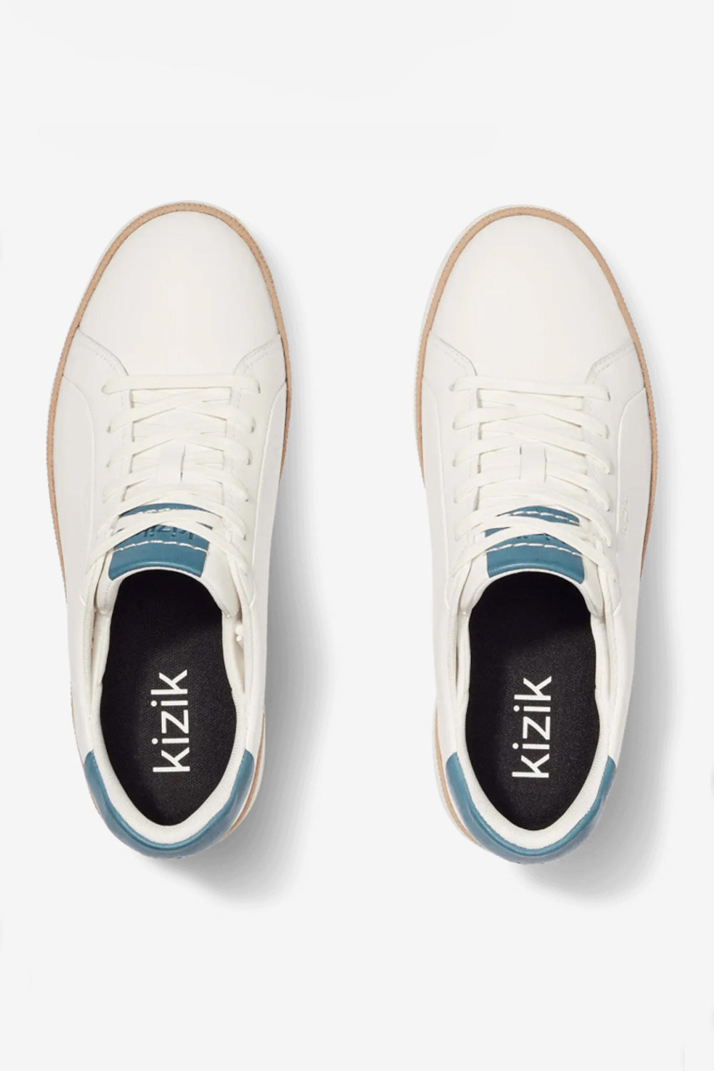 Kizik Sonoma Shoes for Men in Optic White/Coronet