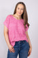 La Miel V-Neck Sweater for Women in Pink