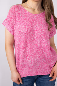 La Miel V-Neck Sweater for Women in Pink