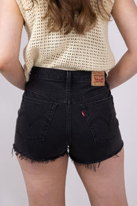 Levi’s 501 Original Denim Shorts for Women in Lunar Black