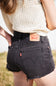 Levi’s 501 Original Denim Shorts for Women in Lunar Black