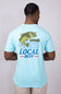 Local Boy Bad Bass T-Shirt for Men in Aqua