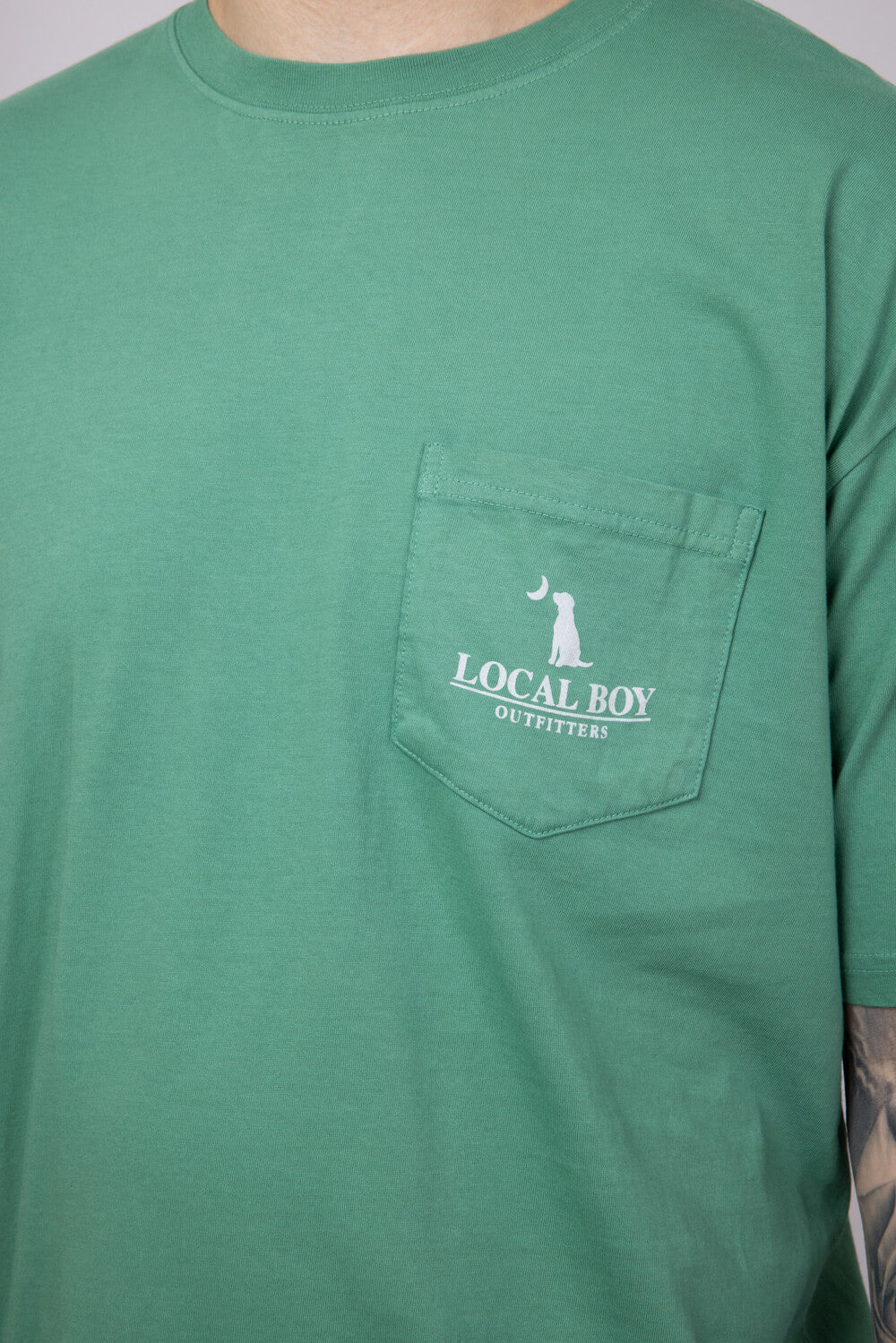 Local Boy Salmon T-Shirt for Men in Green