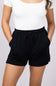 Love Tree Drawstring Scuba Lounge Shorts for Women in Black