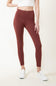 Love Tree Contour Leggings for Women in Beetroot