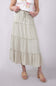 Love Tree Tiered Midi Beach Skirt for Women in Matcha