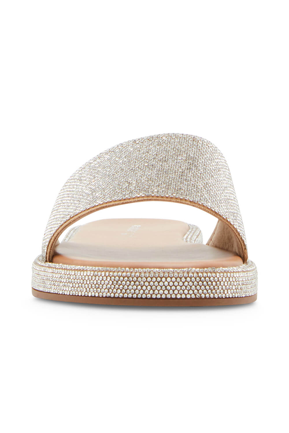 Madden Girl Addie Rhinestone Sandals for Women in Silver