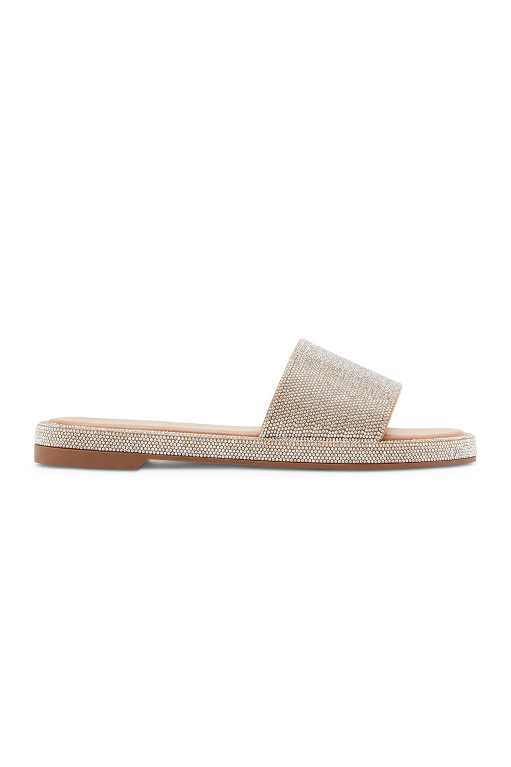 Madden Girl Addie Rhinestone Sandals for Women in Silver