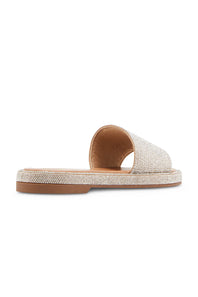 Madden Girl Addie Rhinestone Sandals for Women in Silver