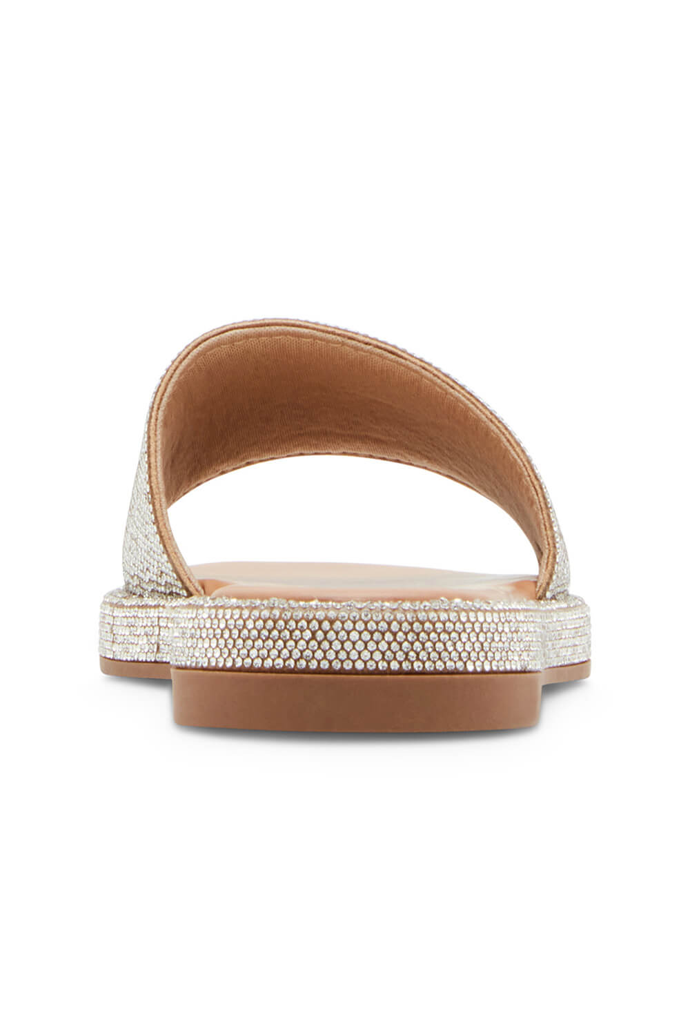 Madden Girl Addie Rhinestone Sandals for Women in Silver