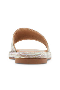 Madden Girl Addie Rhinestone Sandals for Women in Silver