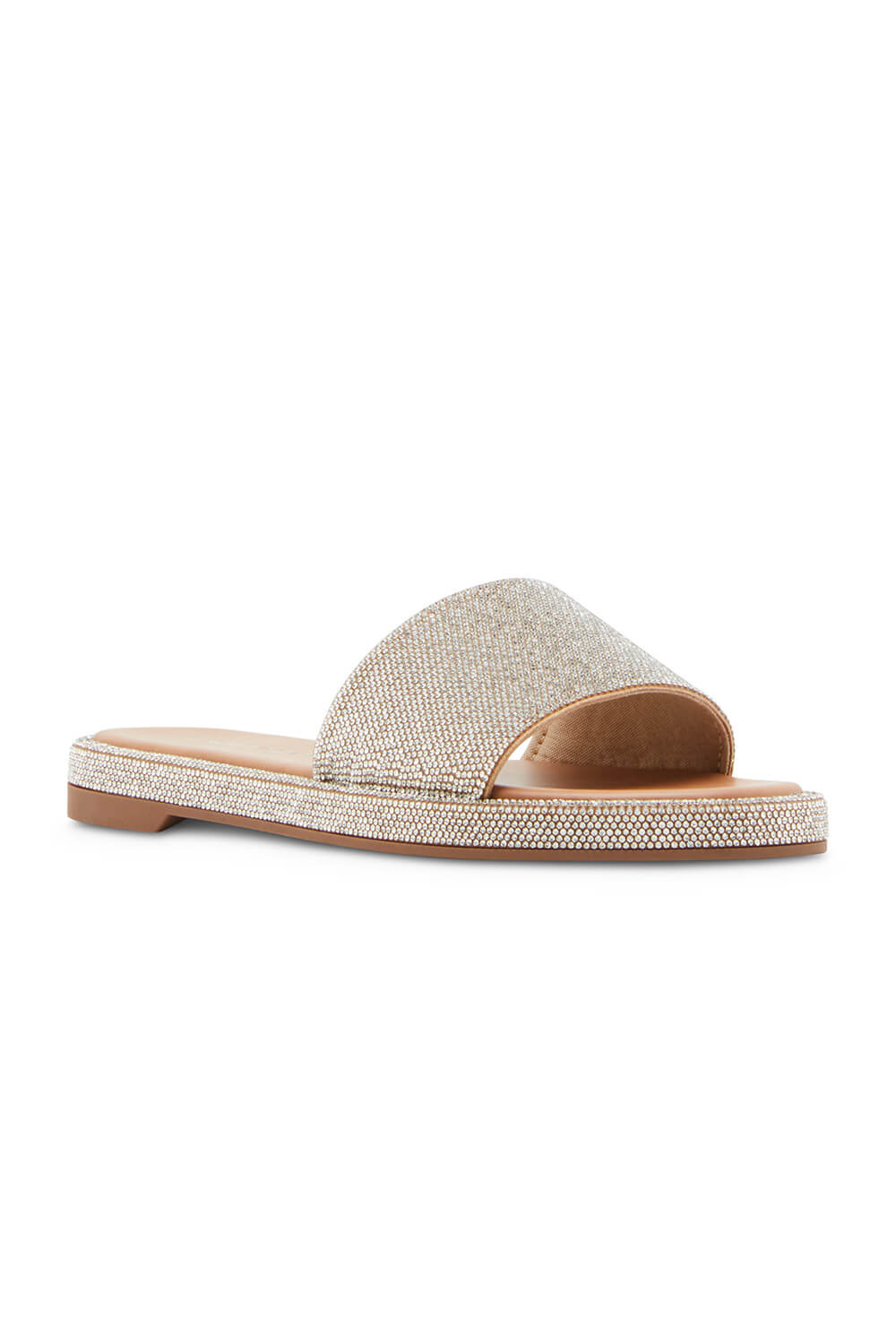 Madden Girl Addie Rhinestone Sandals for Women in Silver