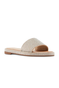 Madden Girl Addie Rhinestone Sandals for Women in Silver